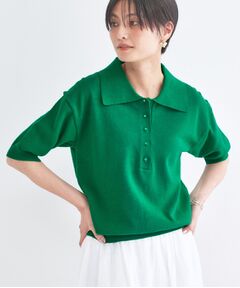 OPAQUE.CLIP / オペーク ドット クリップ ニット・セーター | ビッグポロ衿ニット【洗濯機OK】