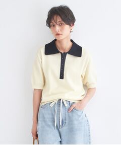 OPAQUE.CLIP / オペーク ドット クリップ ニット・セーター | ビッグポロ衿ニット【洗濯機OK】