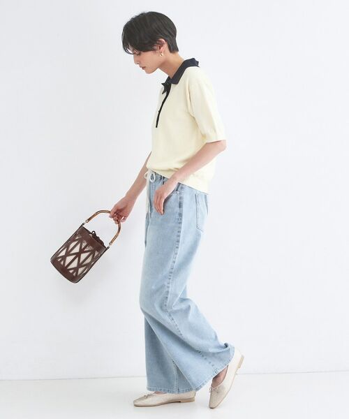 OPAQUE.CLIP / オペーク ドット クリップ ニット・セーター | ビッグポロ衿ニット【洗濯機OK】 | 詳細11