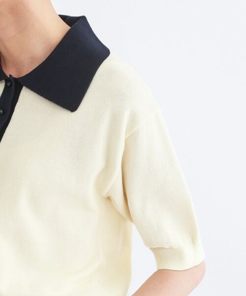 OPAQUE.CLIP / オペーク ドット クリップ ニット・セーター | ビッグポロ衿ニット【洗濯機OK】 | 詳細21