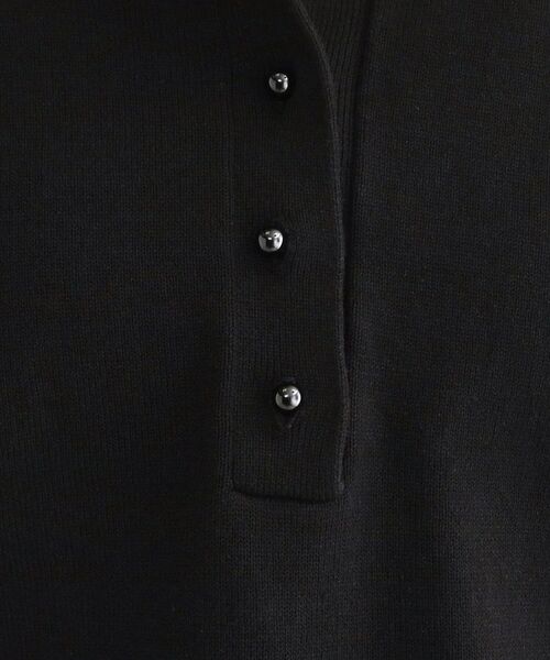 OPAQUE.CLIP / オペーク ドット クリップ ニット・セーター | ビッグポロ衿ニット【洗濯機OK】 | 詳細4