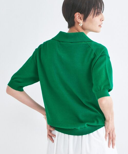 OPAQUE.CLIP / オペーク ドット クリップ ニット・セーター | ビッグポロ衿ニット【洗濯機OK】 | 詳細5