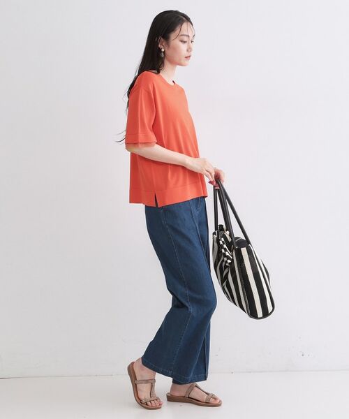 OPAQUE.CLIP / オペーク ドット クリップ ニット・セーター | UV／接触冷感 袖口シアーニット【洗濯機OK／抗ピル】 | 詳細15