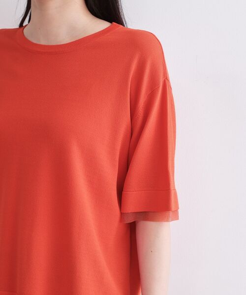 OPAQUE.CLIP / オペーク ドット クリップ ニット・セーター | UV／接触冷感 袖口シアーニット【洗濯機OK／抗ピル】 | 詳細25