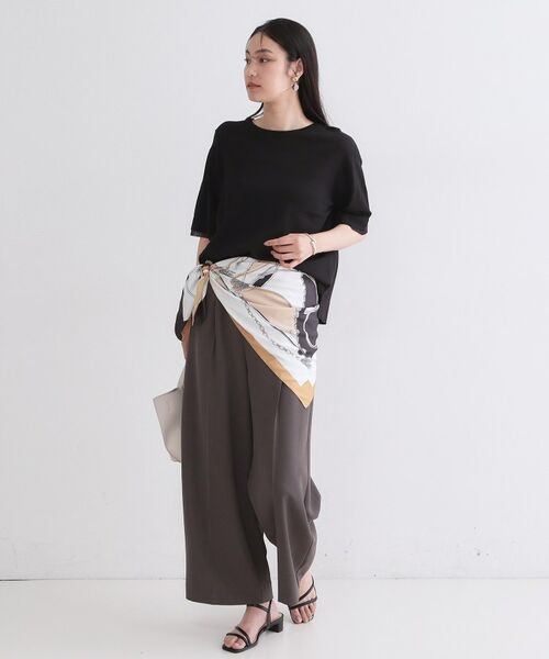 OPAQUE.CLIP / オペーク ドット クリップ ニット・セーター | UV／接触冷感 袖口シアーニット【洗濯機OK／抗ピル】 | 詳細7