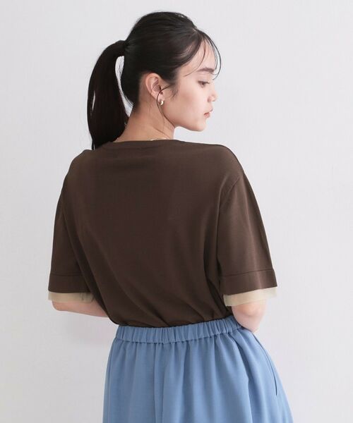 OPAQUE.CLIP / オペーク ドット クリップ ニット・セーター | UV／接触冷感 袖口シアーニット【洗濯機OK／抗ピル】 | 詳細9