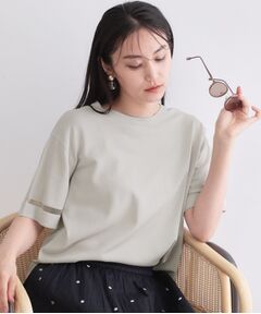 OPAQUE.CLIP / オペーク ドット クリップ ニット・セーター | UV／接触冷感 袖口ラインシアーニット【洗濯機OK／抗ピル】