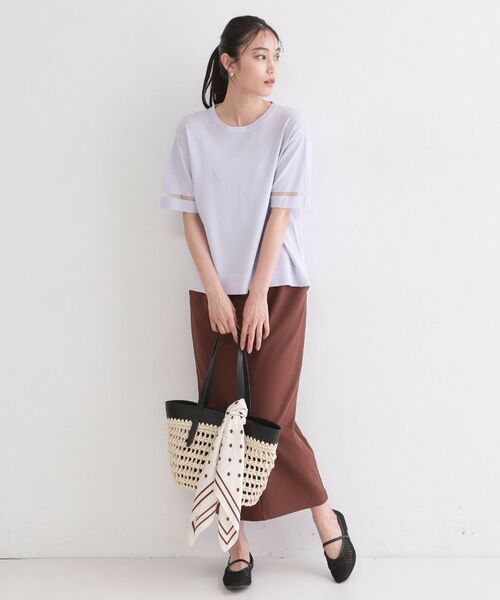 OPAQUE.CLIP / オペーク ドット クリップ ニット・セーター | UV／接触冷感 袖口ラインシアーニット【洗濯機OK／抗ピル】 | 詳細18