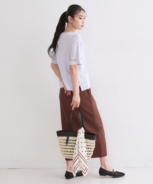 OPAQUE.CLIP / オペーク ドット クリップ ニット・セーター | UV／接触冷感 袖口ラインシアーニット【洗濯機OK／抗ピル】 | 詳細19