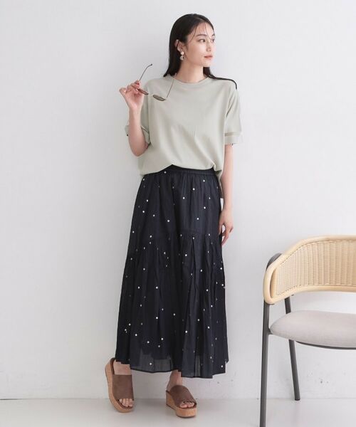 OPAQUE.CLIP / オペーク ドット クリップ ニット・セーター | UV／接触冷感 袖口ラインシアーニット【洗濯機OK／抗ピル】 | 詳細2