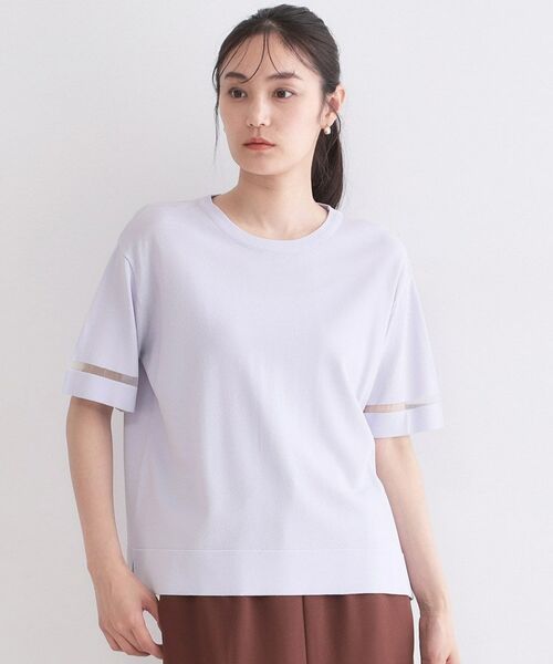 OPAQUE.CLIP / オペーク ドット クリップ ニット・セーター | UV／接触冷感 袖口ラインシアーニット【洗濯機OK／抗ピル】 | 詳細21