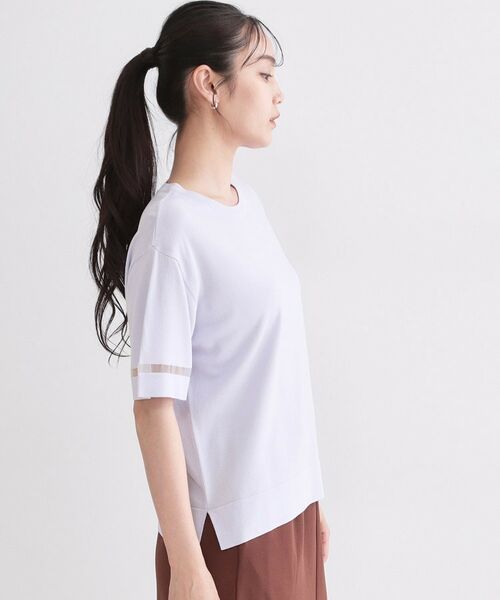 OPAQUE.CLIP / オペーク ドット クリップ ニット・セーター | UV／接触冷感 袖口ラインシアーニット【洗濯機OK／抗ピル】 | 詳細22