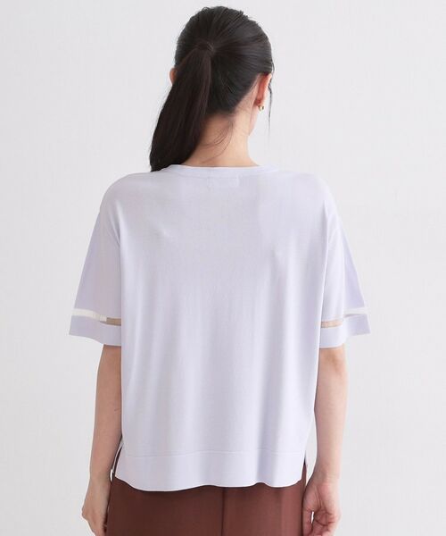 OPAQUE.CLIP / オペーク ドット クリップ ニット・セーター | UV／接触冷感 袖口ラインシアーニット【洗濯機OK／抗ピル】 | 詳細23