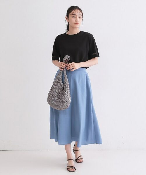 OPAQUE.CLIP / オペーク ドット クリップ ニット・セーター | UV／接触冷感 袖口ラインシアーニット【洗濯機OK／抗ピル】 | 詳細6