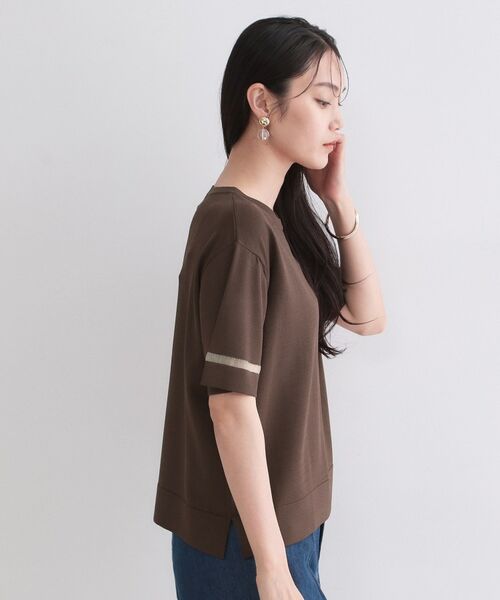 OPAQUE.CLIP / オペーク ドット クリップ ニット・セーター | UV／接触冷感 袖口ラインシアーニット【洗濯機OK／抗ピル】 | 詳細9