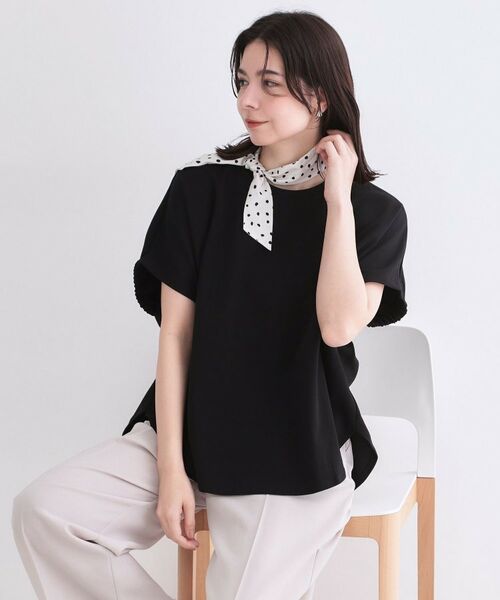 OPAQUE.CLIP / オペーク ドット クリップ カットソー | UV リラクシードルマントップス／セットアップ対応可【洗濯機OK／吸水速乾】（ブラック(019)）