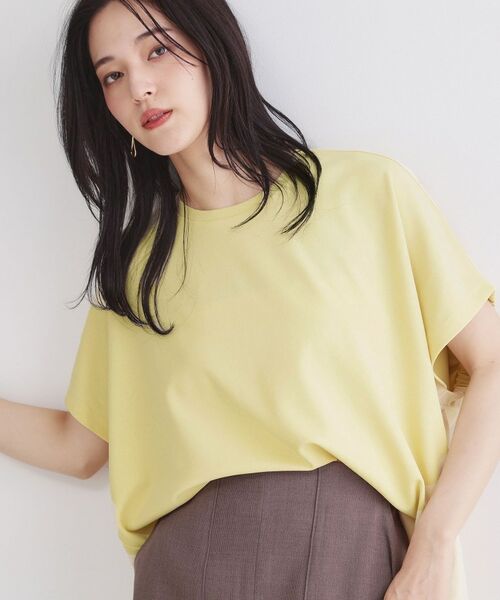 OPAQUE.CLIP / オペーク ドット クリップ カットソー | UV リラクシードルマントップス／セットアップ対応可【洗濯機OK／吸水速乾】（イエロー(031)）