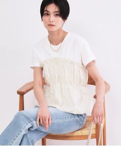 OPAQUE.CLIP / オペーク ドット クリップ カットソー | ビスチェドッキングTシャツ【洗濯機OK】