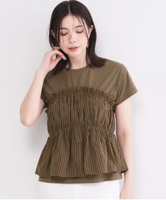 OPAQUE.CLIP / オペーク ドット クリップ カットソー | ビスチェドッキングTシャツ【洗濯機OK】