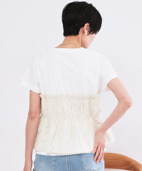 OPAQUE.CLIP / オペーク ドット クリップ カットソー | ビスチェドッキングTシャツ【洗濯機OK】 | 詳細1