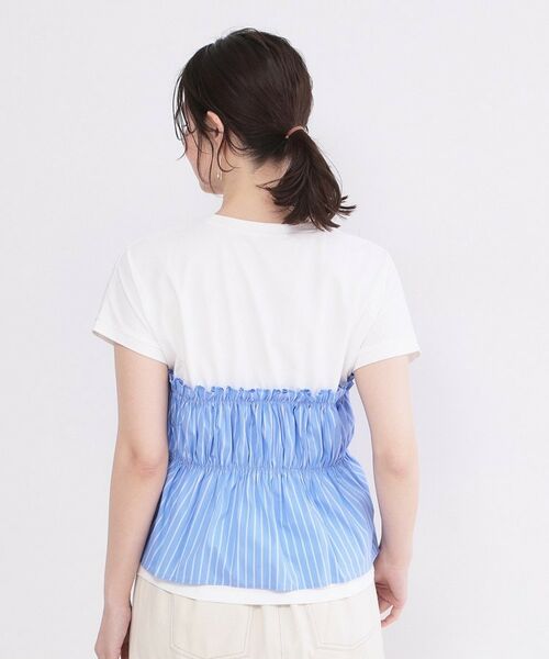 OPAQUE.CLIP / オペーク ドット クリップ カットソー | ビスチェドッキングTシャツ【洗濯機OK】 | 詳細15