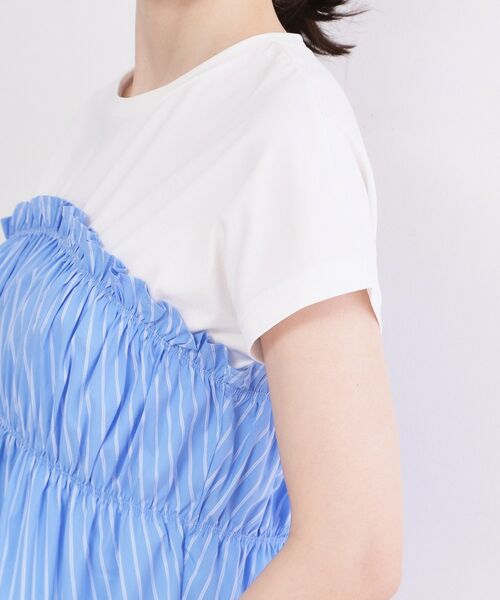 OPAQUE.CLIP / オペーク ドット クリップ カットソー | ビスチェドッキングTシャツ【洗濯機OK】 | 詳細17