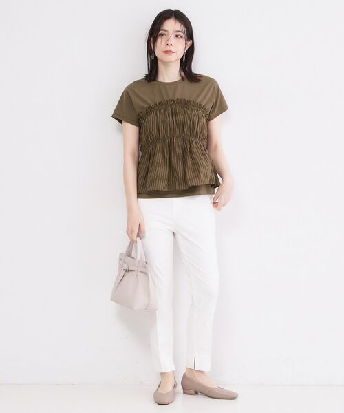 OPAQUE.CLIP / オペーク ドット クリップ カットソー | ビスチェドッキングTシャツ【洗濯機OK】 | 詳細6