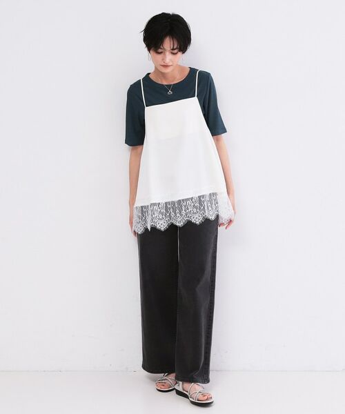 OPAQUE.CLIP / オペーク ドット クリップ カットソー | シアーメランジリブカットソー【洗濯機OK】 | 詳細10