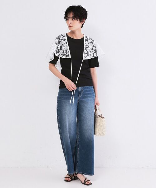 OPAQUE.CLIP / オペーク ドット クリップ カットソー | シアーメランジリブカットソー【洗濯機OK】 | 詳細6