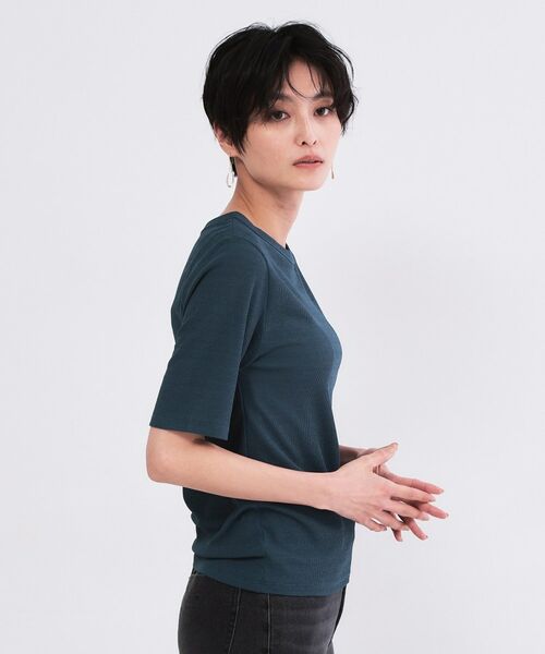 OPAQUE.CLIP / オペーク ドット クリップ カットソー | シアーメランジリブカットソー【洗濯機OK】 | 詳細9