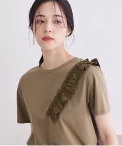 OPAQUE.CLIP / オペーク ドット クリップ カットソー | UV フリルショルダーカットソー【洗濯機OK／接触冷感】