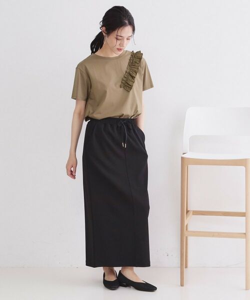 OPAQUE.CLIP / オペーク ドット クリップ カットソー | UV フリルショルダーカットソー【洗濯機OK／接触冷感】 | 詳細10