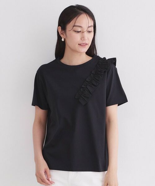 OPAQUE.CLIP / オペーク ドット クリップ カットソー | UV フリルショルダーカットソー【洗濯機OK／接触冷感】 | 詳細13