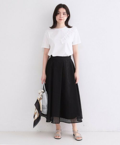 OPAQUE.CLIP / オペーク ドット クリップ カットソー | UV フリルショルダーカットソー【洗濯機OK／接触冷感】 | 詳細2