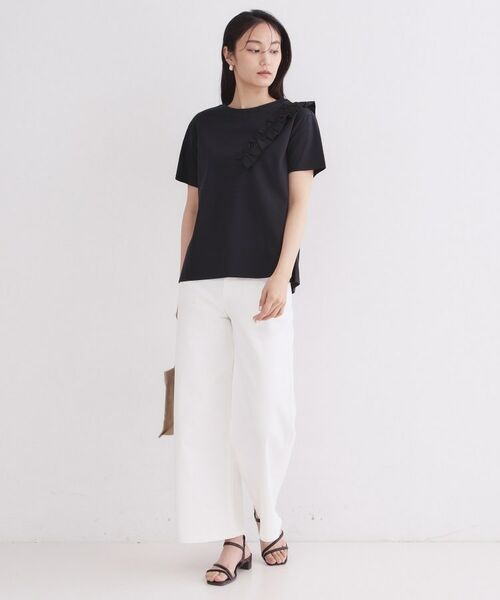 OPAQUE.CLIP / オペーク ドット クリップ カットソー | UV フリルショルダーカットソー【洗濯機OK／接触冷感】 | 詳細6