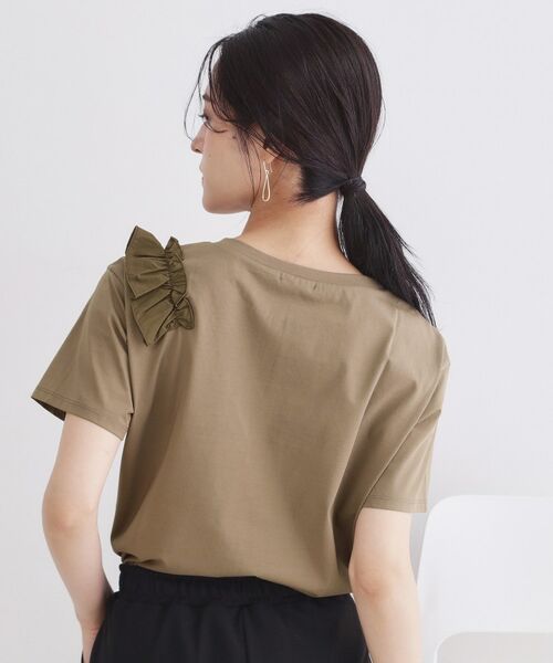 OPAQUE.CLIP / オペーク ドット クリップ カットソー | UV フリルショルダーカットソー【洗濯機OK／接触冷感】 | 詳細9