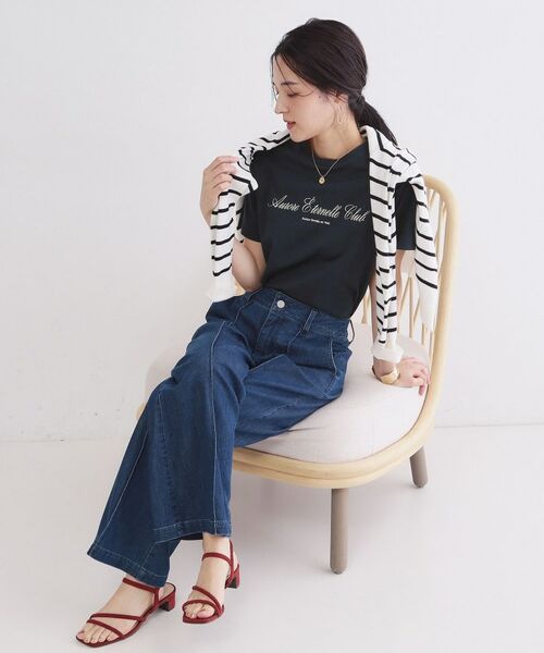 OPAQUE.CLIP / オペーク ドット クリップ Tシャツ | ロゴプリント刺繍アソートTシャツ【洗濯機OK】 | 詳細11