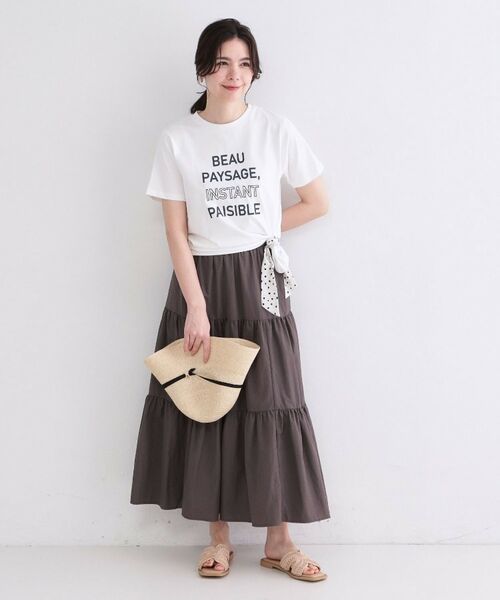 OPAQUE.CLIP / オペーク ドット クリップ Tシャツ | ロゴプリント刺繍アソートTシャツ【洗濯機OK】 | 詳細2