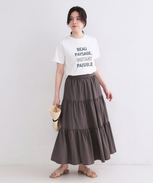 OPAQUE.CLIP / オペーク ドット クリップ Tシャツ | ロゴプリント刺繍アソートTシャツ【洗濯機OK】 | 詳細3