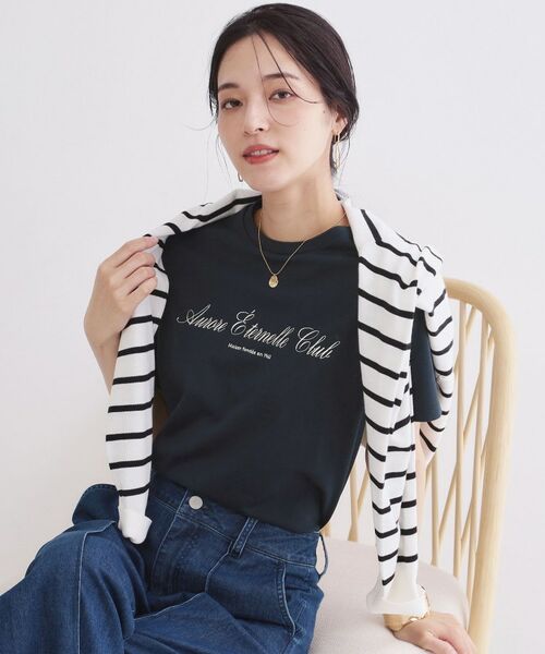 OPAQUE.CLIP / オペーク ドット クリップ Tシャツ | ロゴプリント刺繍アソートTシャツ【洗濯機OK】 | 詳細9