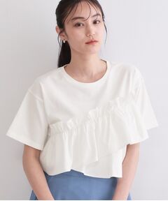 OPAQUE.CLIP / オペーク ドット クリップ カットソー | アシメフリルドッキングカットソー【洗濯機OK】