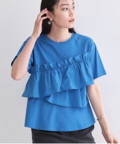 OPAQUE.CLIP / オペーク ドット クリップ カットソー | アシメフリルドッキングカットソー【洗濯機OK】