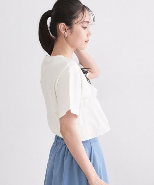 OPAQUE.CLIP / オペーク ドット クリップ カットソー | アシメフリルドッキングカットソー【洗濯機OK】 | 詳細1