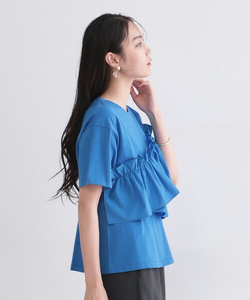 OPAQUE.CLIP / オペーク ドット クリップ カットソー | アシメフリルドッキングカットソー【洗濯機OK】 | 詳細13