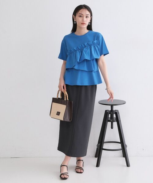 OPAQUE.CLIP / オペーク ドット クリップ カットソー | アシメフリルドッキングカットソー【洗濯機OK】 | 詳細14