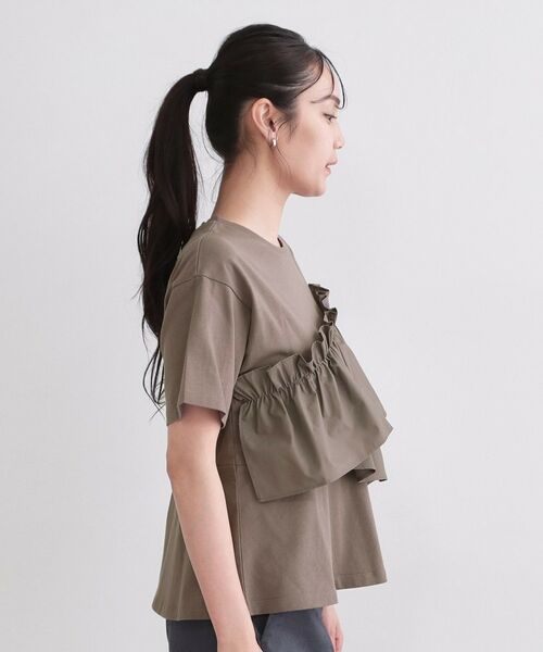 OPAQUE.CLIP / オペーク ドット クリップ カットソー | アシメフリルドッキングカットソー【洗濯機OK】 | 詳細18