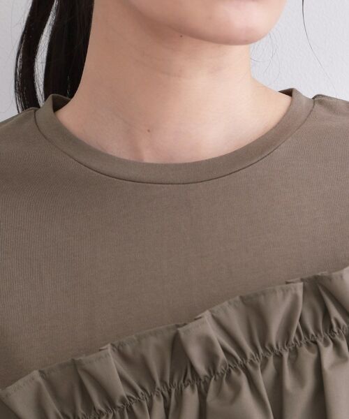 OPAQUE.CLIP / オペーク ドット クリップ カットソー | アシメフリルドッキングカットソー【洗濯機OK】 | 詳細20