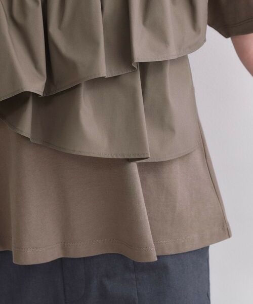 OPAQUE.CLIP / オペーク ドット クリップ カットソー | アシメフリルドッキングカットソー【洗濯機OK】 | 詳細22