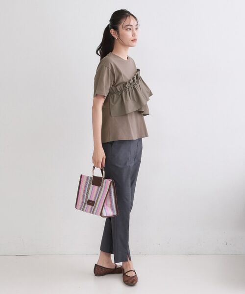 OPAQUE.CLIP / オペーク ドット クリップ カットソー | アシメフリルドッキングカットソー【洗濯機OK】 | 詳細7