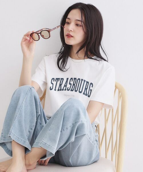 OPAQUE.CLIP / オペーク ドット クリップ Tシャツ | アソートロゴTシャツ【洗濯機OK】（ホワイト(001)）